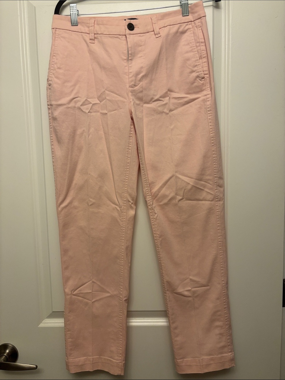 J. Crew Pale Pink Straight-Leg Pants